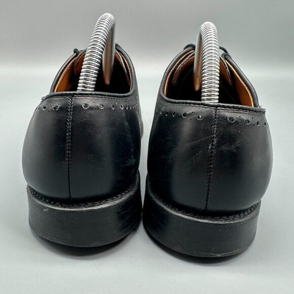 Allen Edmonds Fairfax Men\'s 8 Black Leather Comfort Shoes Lace Up Low Top